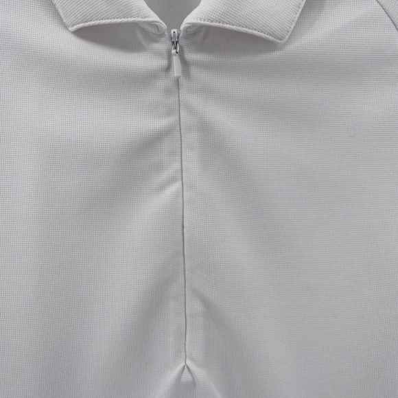 Ashworth Shirt Women's Size XL White 1/4 Front Zip Up Polo Short Sleeve Golf - Picture 3 of 9